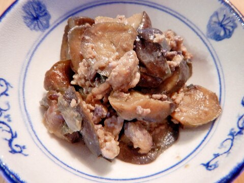 茄子の肉味噌炒め